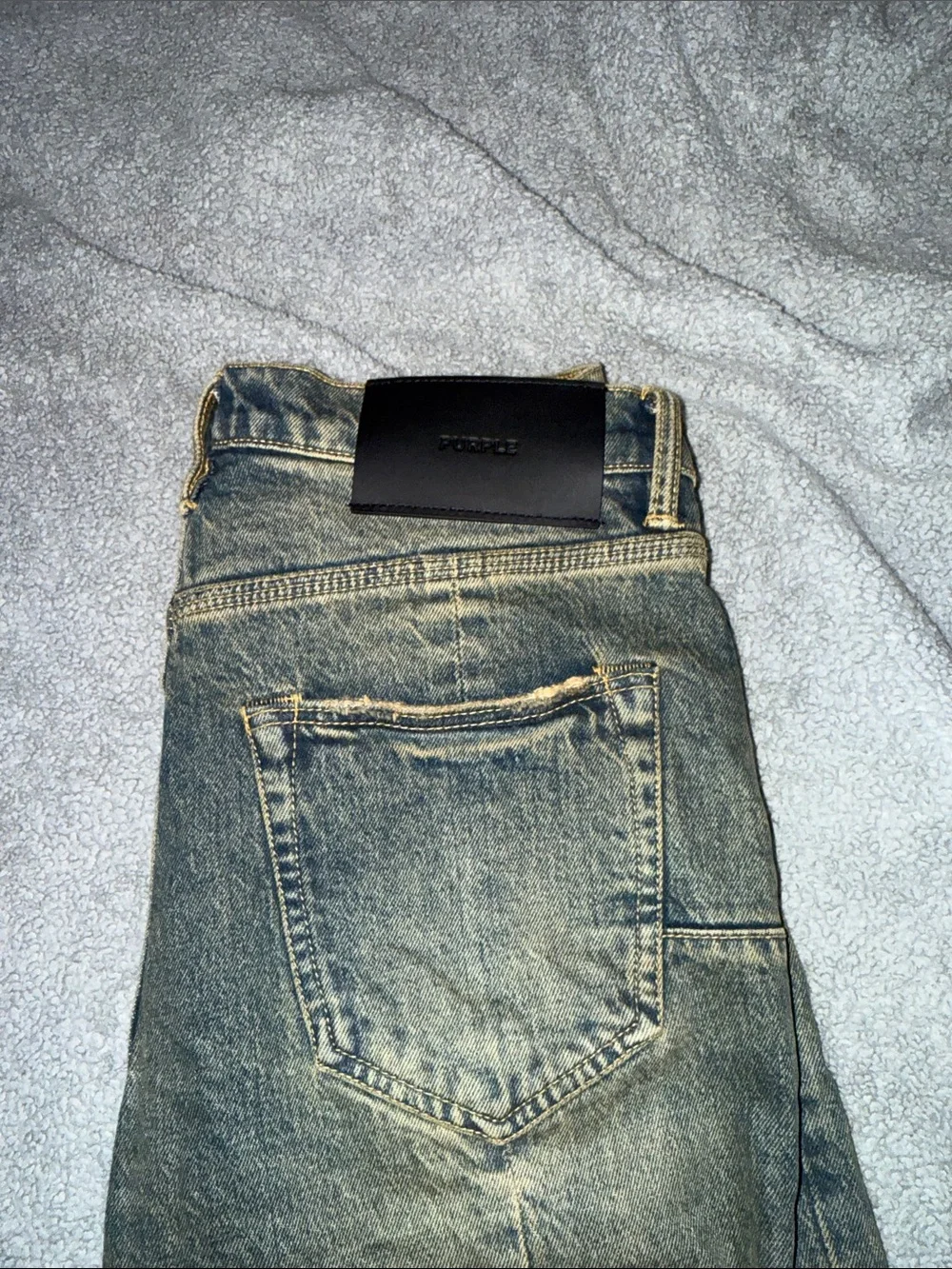 PURPLE Men's Slim Jeans in Washed Black - Size 30